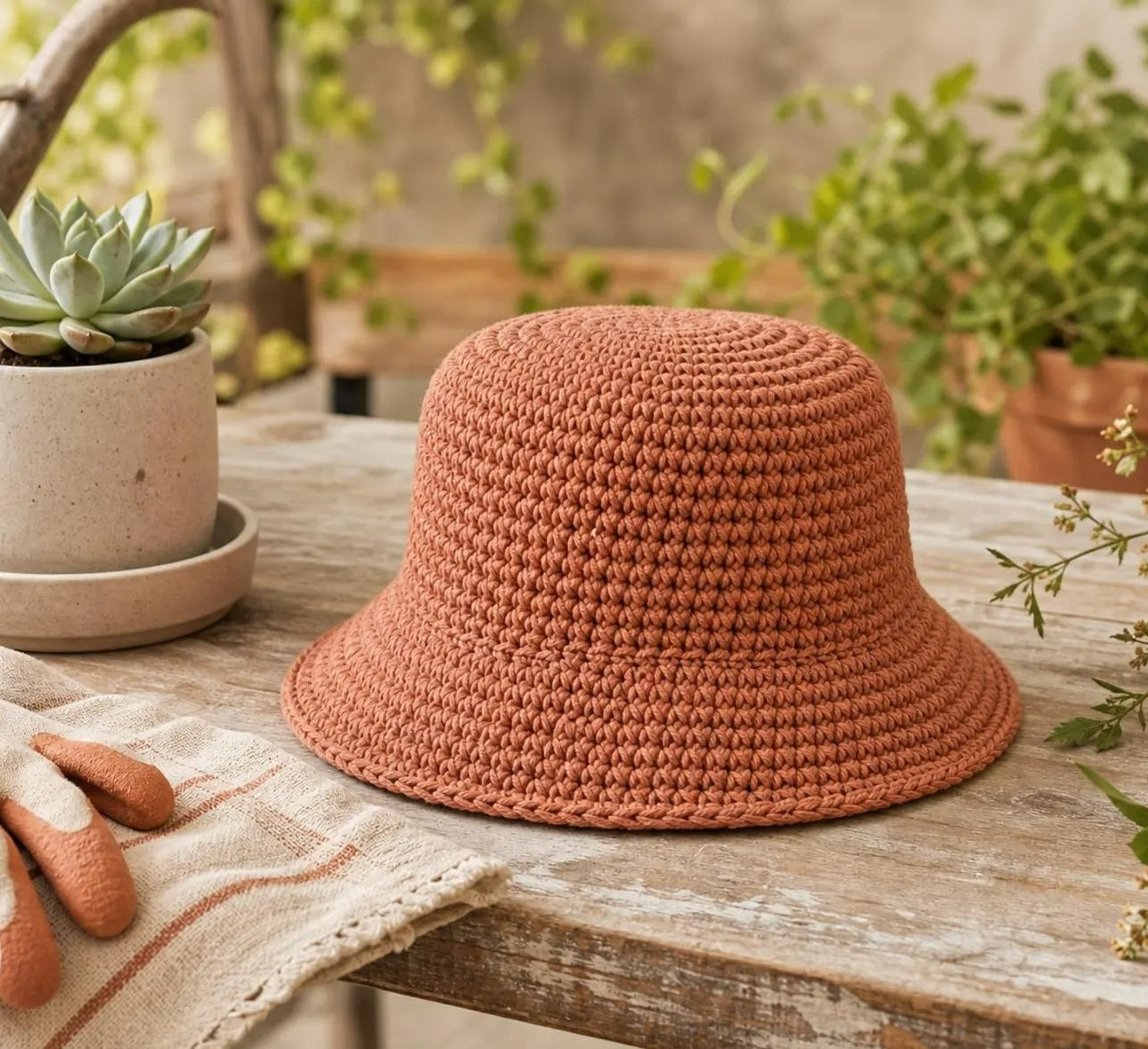 Market Day Bucket Hat Crochet Pattern