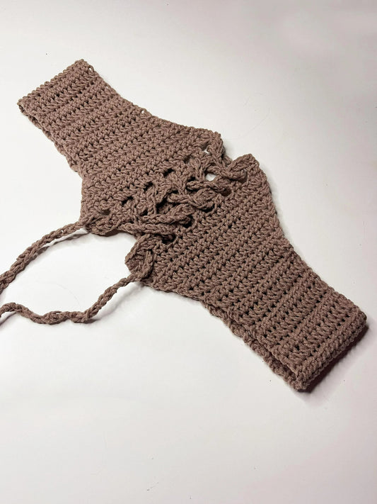Shaped Waist Accent Belt Crochet Pattern
