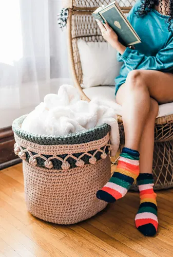 Ember Blossom Basket Crochet Pattern