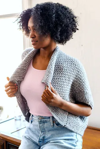 Twilight Bloom Shrug Crochet Pattern
