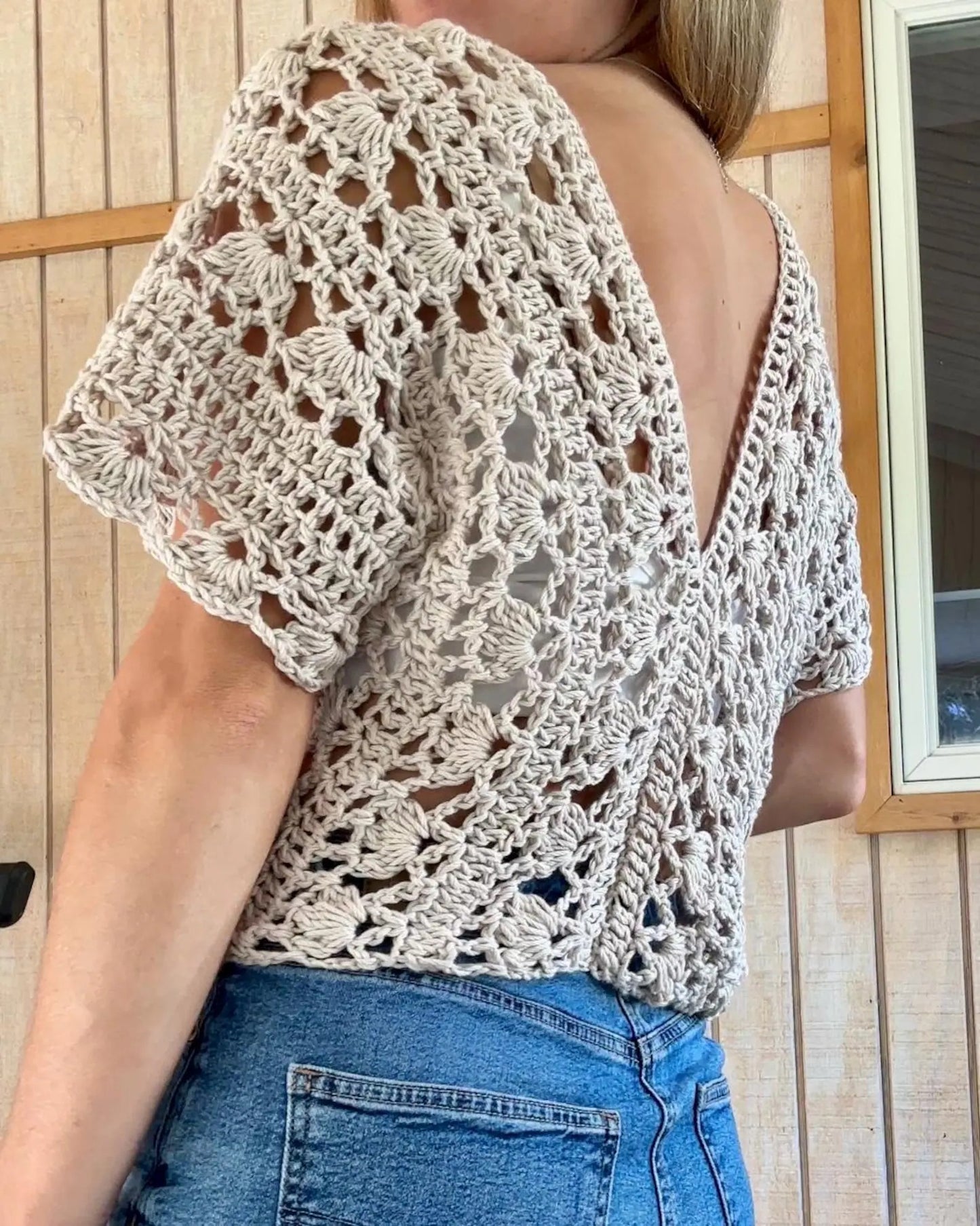 Soft Draped Vacation Cover Cardigan Crochet Pattern
