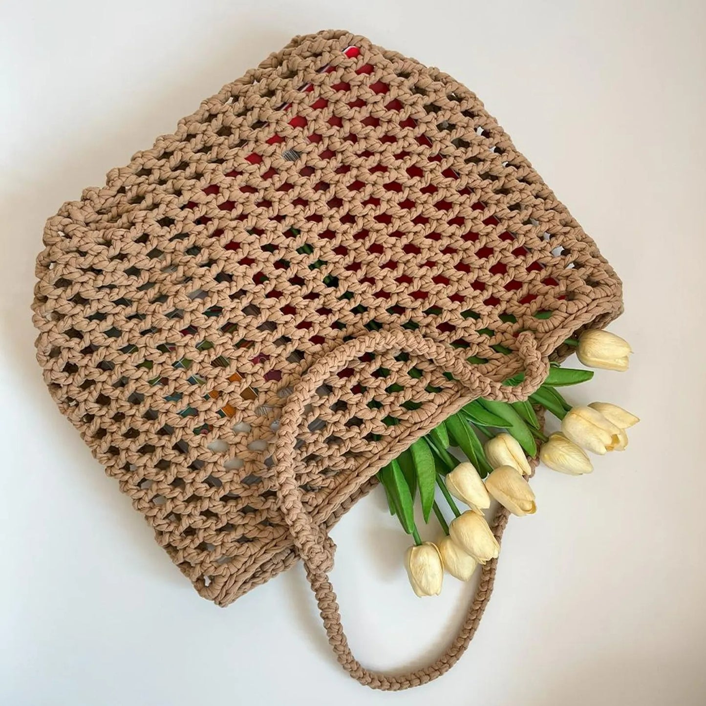 Simple Mesh Tote Bag Crochet Pattern