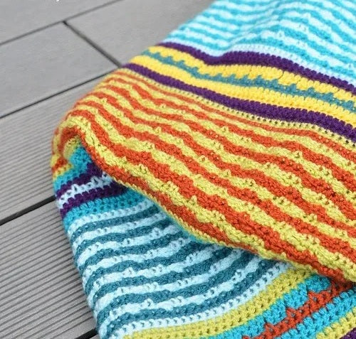 Woven Labyrinth Blanket Crochet Pattern