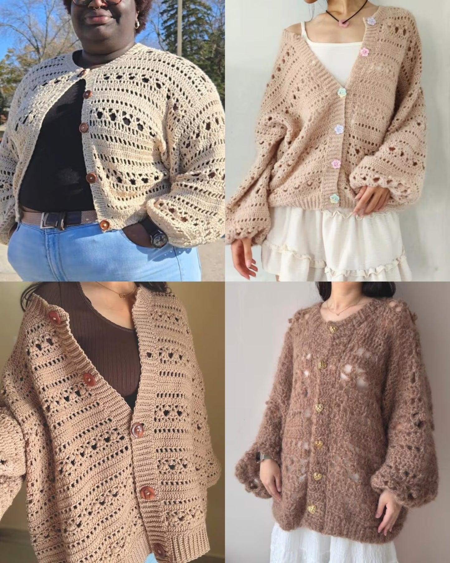 Chic Lace Cardigan Crochet Pattern