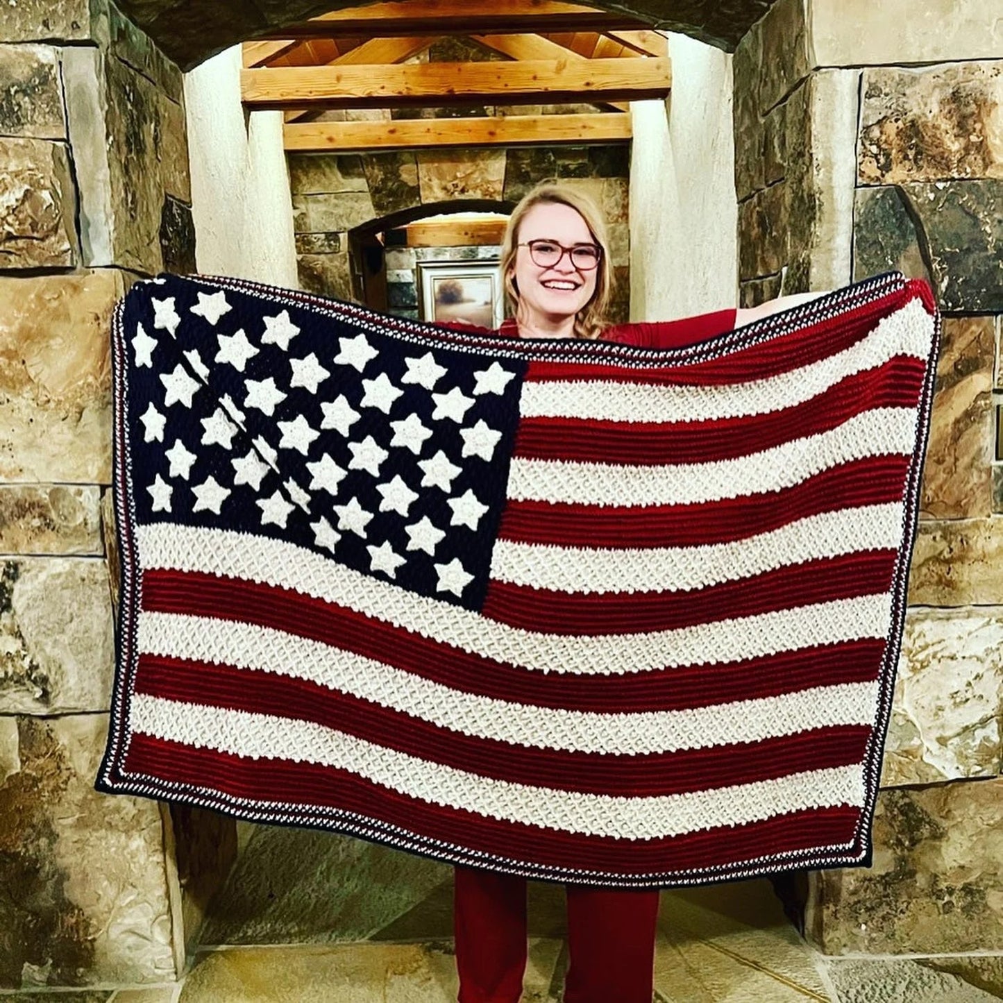 Patriotic Celebration Flag Crochet Pattern