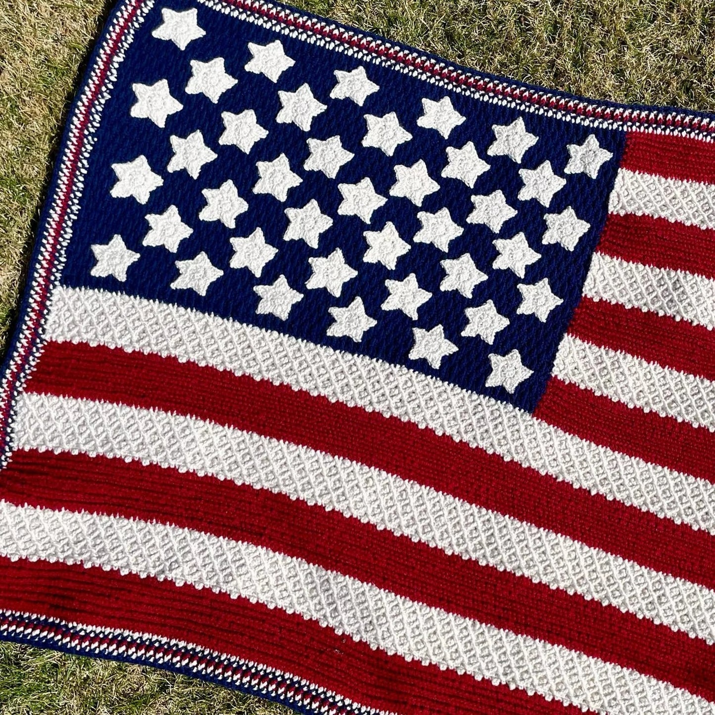 Patriotic Celebration Flag Crochet Pattern