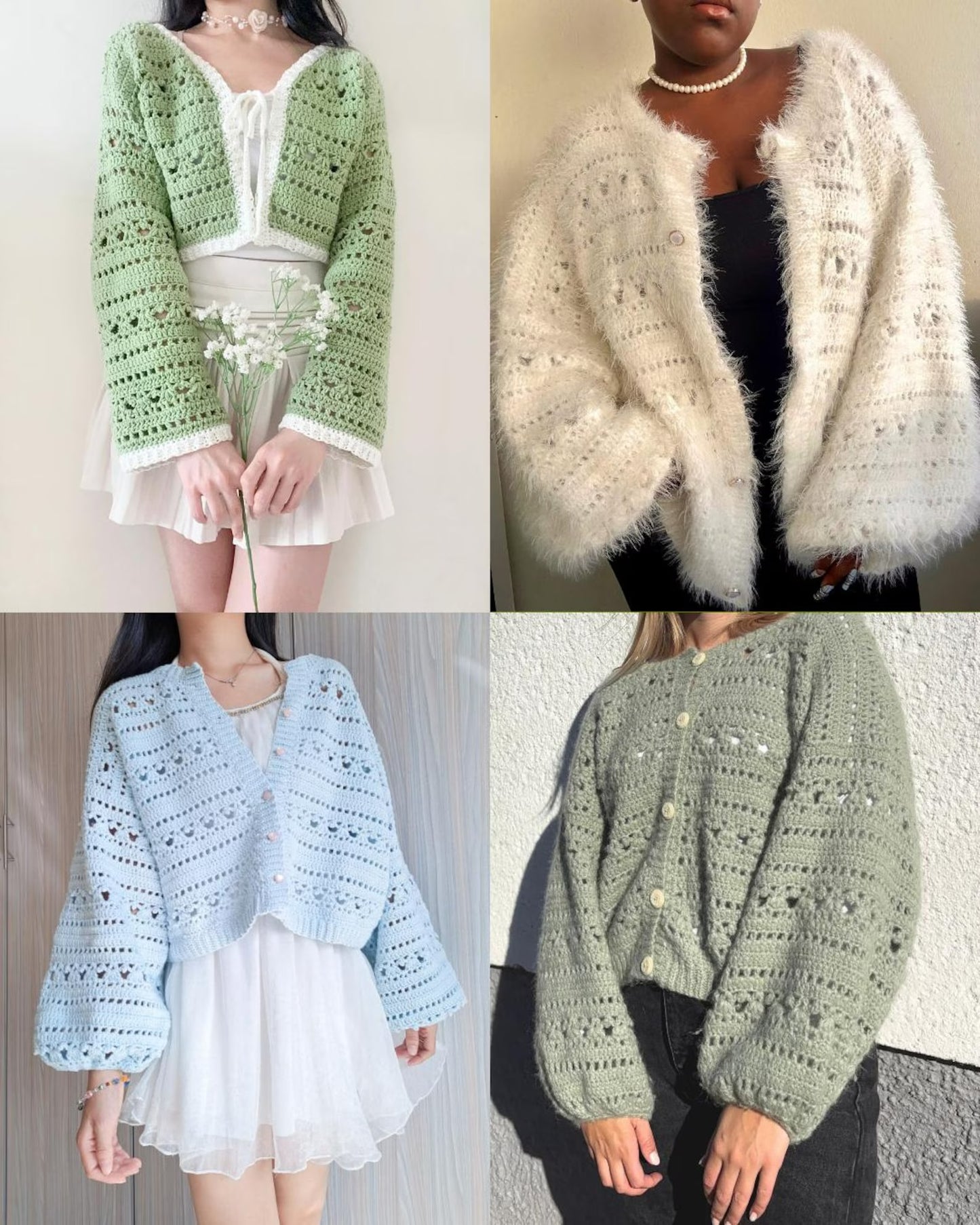 Chic Lace Cardigan Crochet Pattern