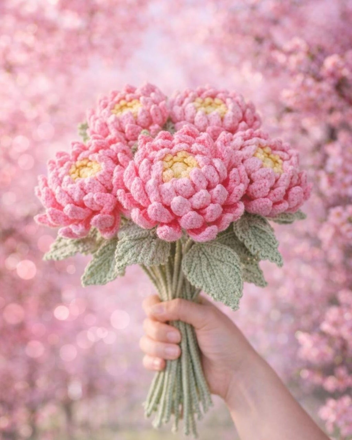 Layered Floral Arrangement Advanced Crochet Pattern