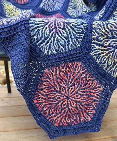 Ocean Whispers Blanket Crochet Pattern