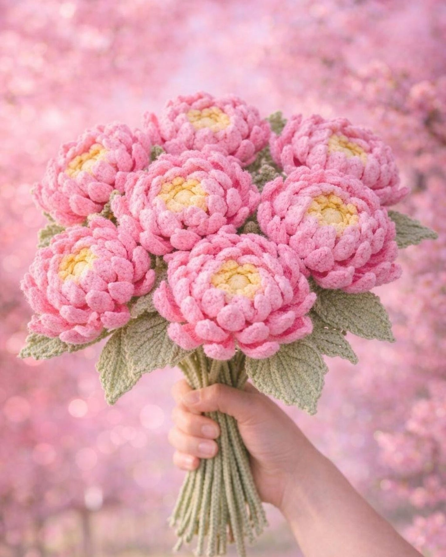 Layered Floral Arrangement Advanced Crochet Pattern