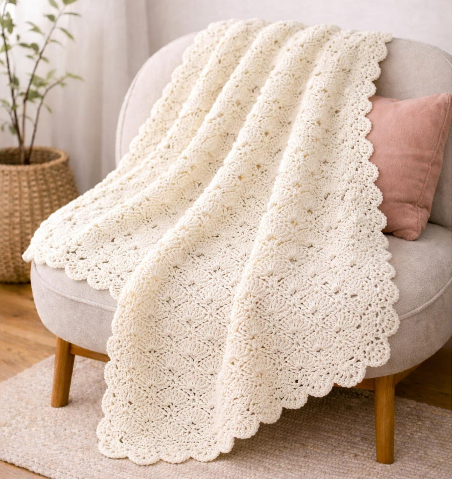 Little Bloom Baby Blanket Crochet Pattern