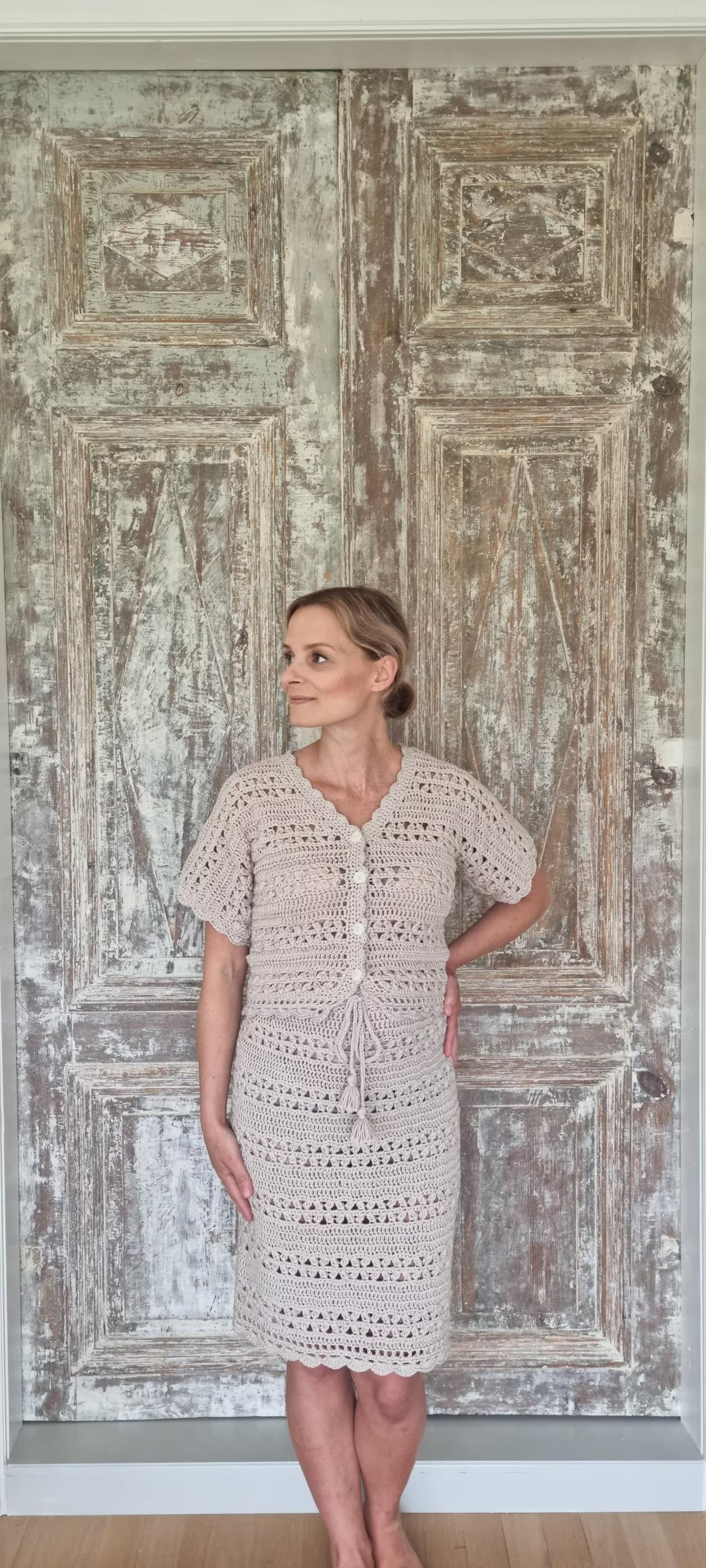 Casual Summer Buttoned Top Crochet Pattern