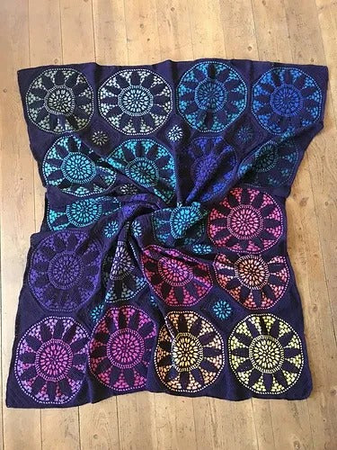 Radiant Windows Blanket Crochet Pattern