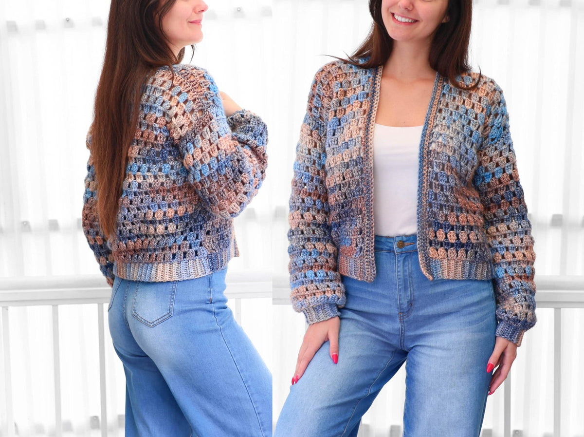 Easy Eloise Granny Cardigan Crochet Pattern