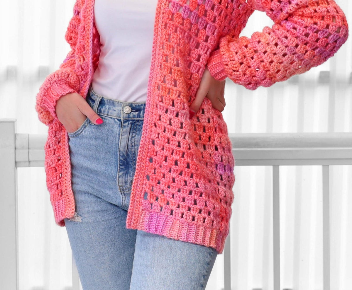 Easy Eloise Granny Cardigan Crochet Pattern