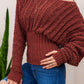 Easy Off Shoulder Batwing Sweater Crochet Pattern