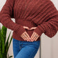 Easy Off Shoulder Batwing Sweater Crochet Pattern