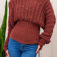 Easy Off Shoulder Batwing Sweater Crochet Pattern