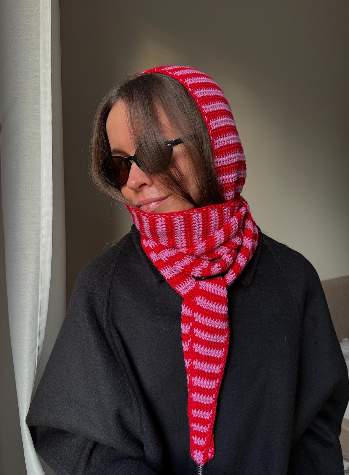 Easy Mila Scarf Hood Crochet Pattern