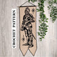 Brave Knight Tapestry Wall Hanging Crochet Pattern